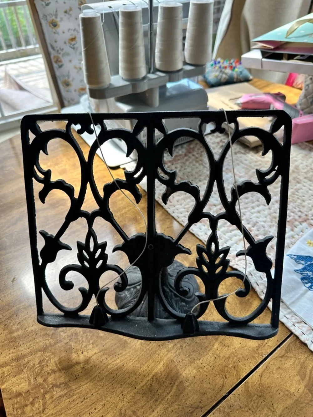 Vintage Iron Recipe Cookbook Holder